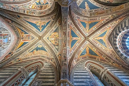Siena Cathedral Vaulted Ceiling Art Print