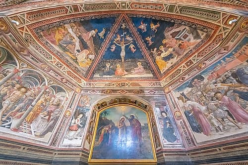 Siena Church Star Vault Fresco Renaissance reproduction