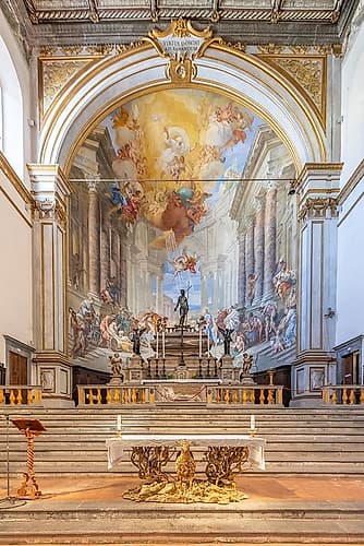 Siena Church Altar Fresco Doré reproduction