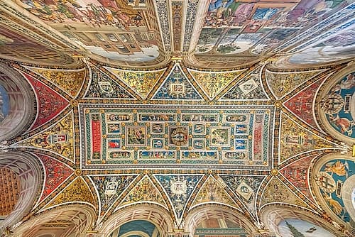 Piccolomini Library Gilded Ceiling I Renaissance reproduction