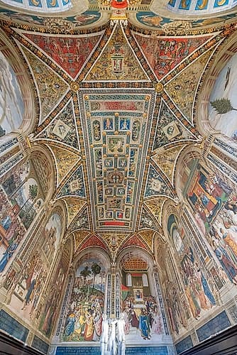 Piccolomini Library Fresco Hall II Art Print by Richard Silver