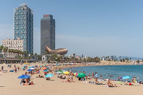 Barceloneta Beach Barcelona Art Print