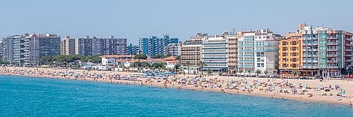 Costa Brava Beach Town Panorama Art Print