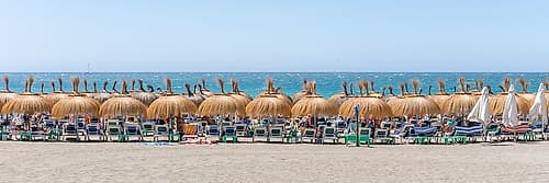 Spanish Beach Panorama Art Print