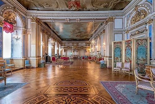 Stockholm Royal Palace Parquet Hall Doré reproduction