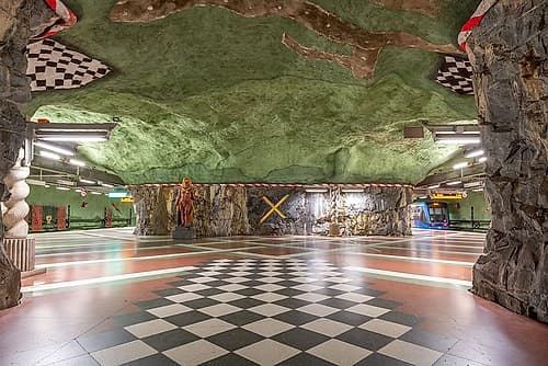 Kungstradgarden Metro Station II Surreal Print