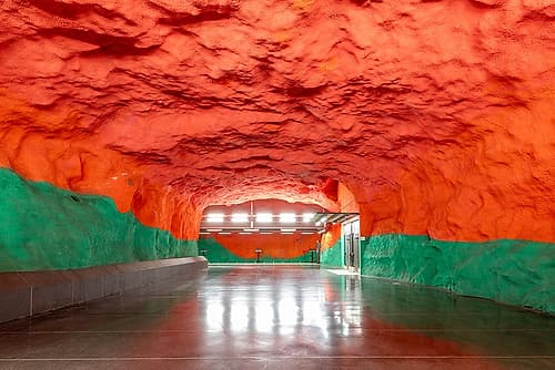 Solna Centrum Metro Station Art Print