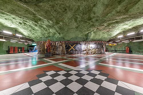 Kungstradgarden Metro Station III Art Print by Richard Silver