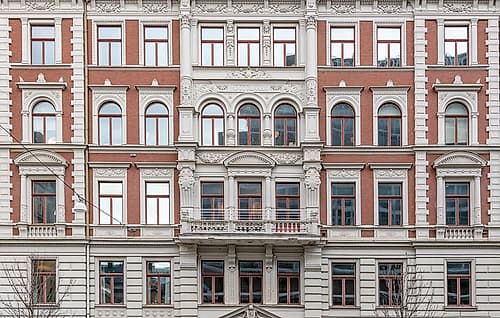 Stockholm Red Brick Facade Art Print