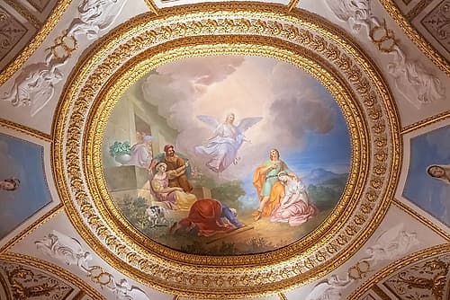 Florence Ceiling Medallion Fresco Classique reproduction