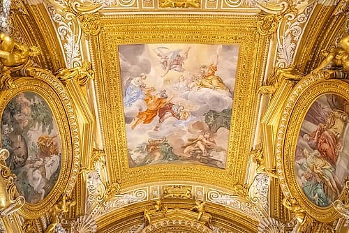 Palazzo Pitti Gilded Ceiling I Art Print