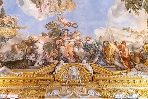 Palazzo Pitti Fresco Cornice Art Print