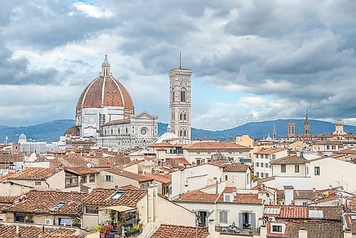 Florence Duomo Skyline View II Tuscan Print