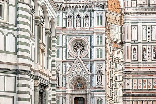 Florence Duomo Facade Detail I Art Print