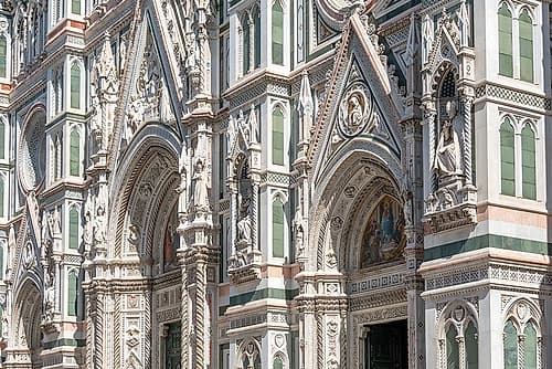 Florence Duomo Facade Detail III Art Print by Richard Silver