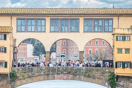 Ponte Vecchio Vasari Corridor Art Print