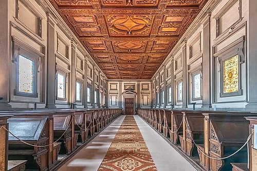Laurentian Library Reading Room Art Print by Richard Silver