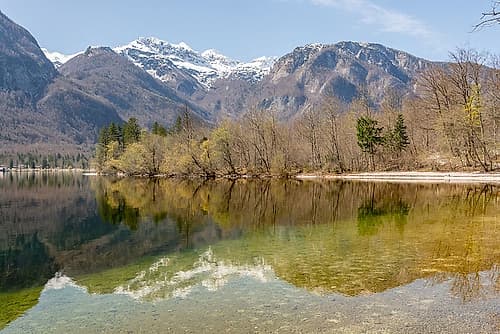 Lake Bohinj with Julian Alps Art Print