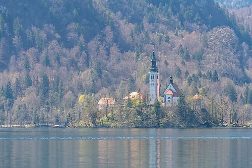 Bled Island Church Art Print