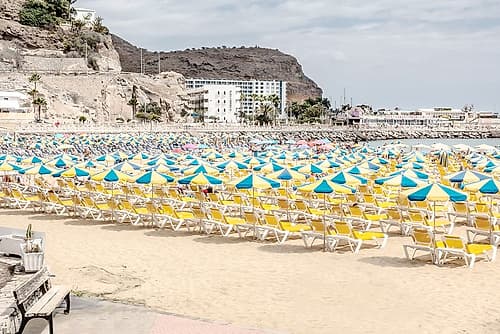Puerto Rico Beach Gran Canaria Plage reproduction