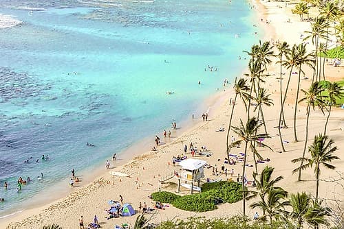 Hanauma Bay Oahu Hawaii Plage reproduction