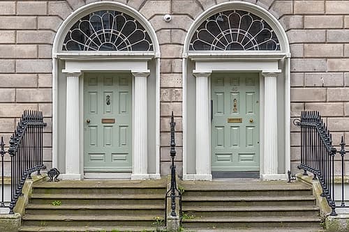 Twin Sage Green Georgian Doors Classique reproduction