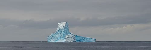 Isolated Jagged Iceberg Art Print