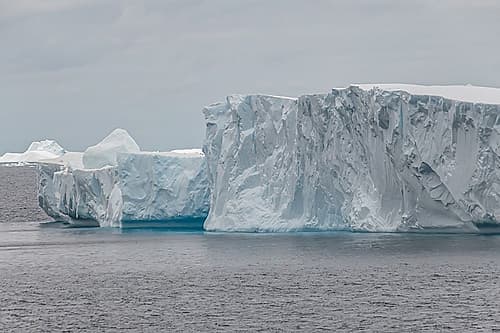 Tabular Iceberg Cluster Art Print