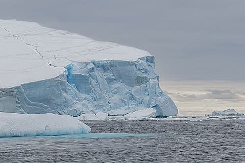 Cliff Faced Tabular Iceberg Art Print