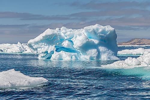 Iceberg with Turquoise Hollows Art Print