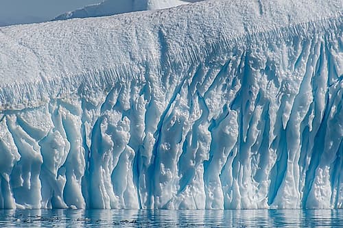Melting Iceberg Texture Detail Art Print