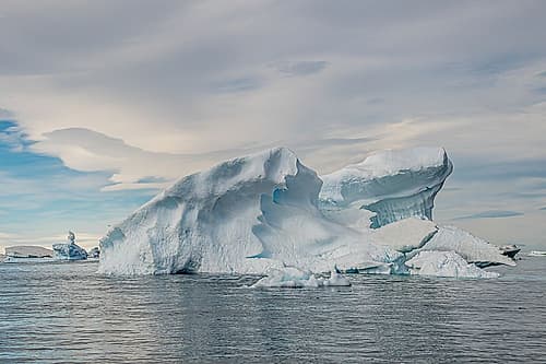 Wave Shaped Sculpted Iceberg Art Print