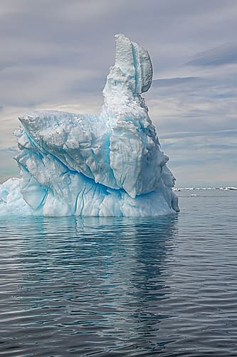 Curved Sculptural Iceberg Art Print by Richard Silver