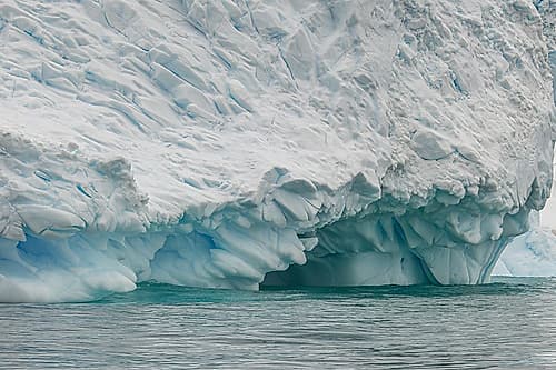 Iceberg Base Blue Undercut Art Print