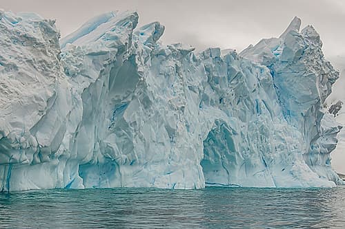 Jagged Castle Like Iceberg Wall Art Print