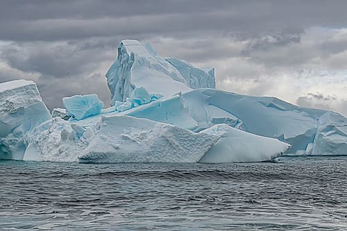 Choppy Water Blocky Iceberg Art Print