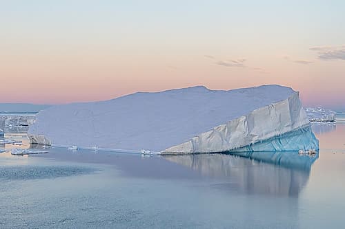 Wedge Iceberg Pastel Dusk Art Print