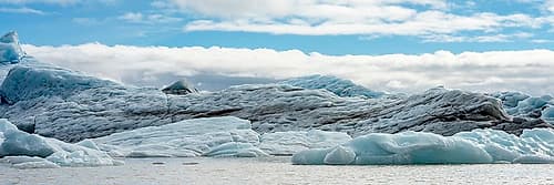 Jokulsarlon Lagoon Panoramic Art Print