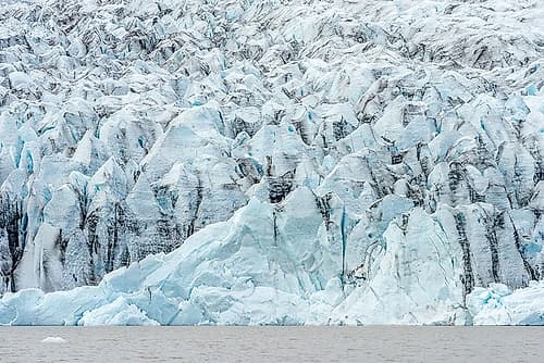 Jokulsarlon Glacier Crevassed Face Art Print