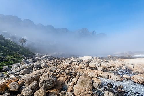 Cape Town Misty Mountain Coast Art Print