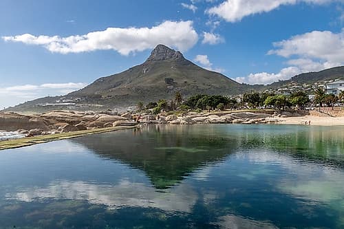 Cape Town Lions Head Reflection Tidal Pool Art Print