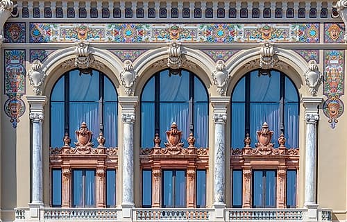 Monte Carlo Casino Monaco Window Detail Classical Print