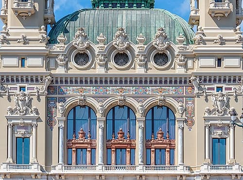 Monte Carlo Casino Monaco Green Dome Classical Print