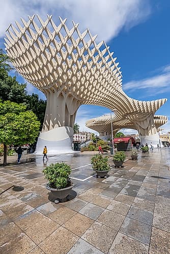 Metropol Parasol Wooden Structure, Seville, Spain Art Print by Richard Silver
