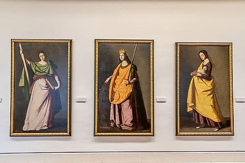 Religious Figure Portrait Paintings in Gallery, Seville, Spain Art déco reproduction