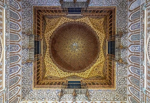 Hall of Ambassadors Dome, Real Alcazar, Seville, Spain Doré reproduction