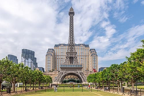 Eiffel Tower Replica with Gardens, The Parisian Macao, Macau Art Print
