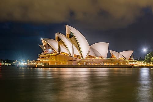 Sydney Opera House at Night, Sydney, Australia Art Print