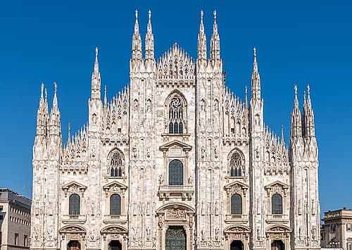Milan Cathedral Gothic Facade, Milan, Italy Gothic Print