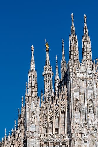 Milan Cathedral Spires Detail, Milan, Italy Art Print